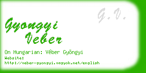 gyongyi veber business card