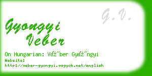 gyongyi veber business card